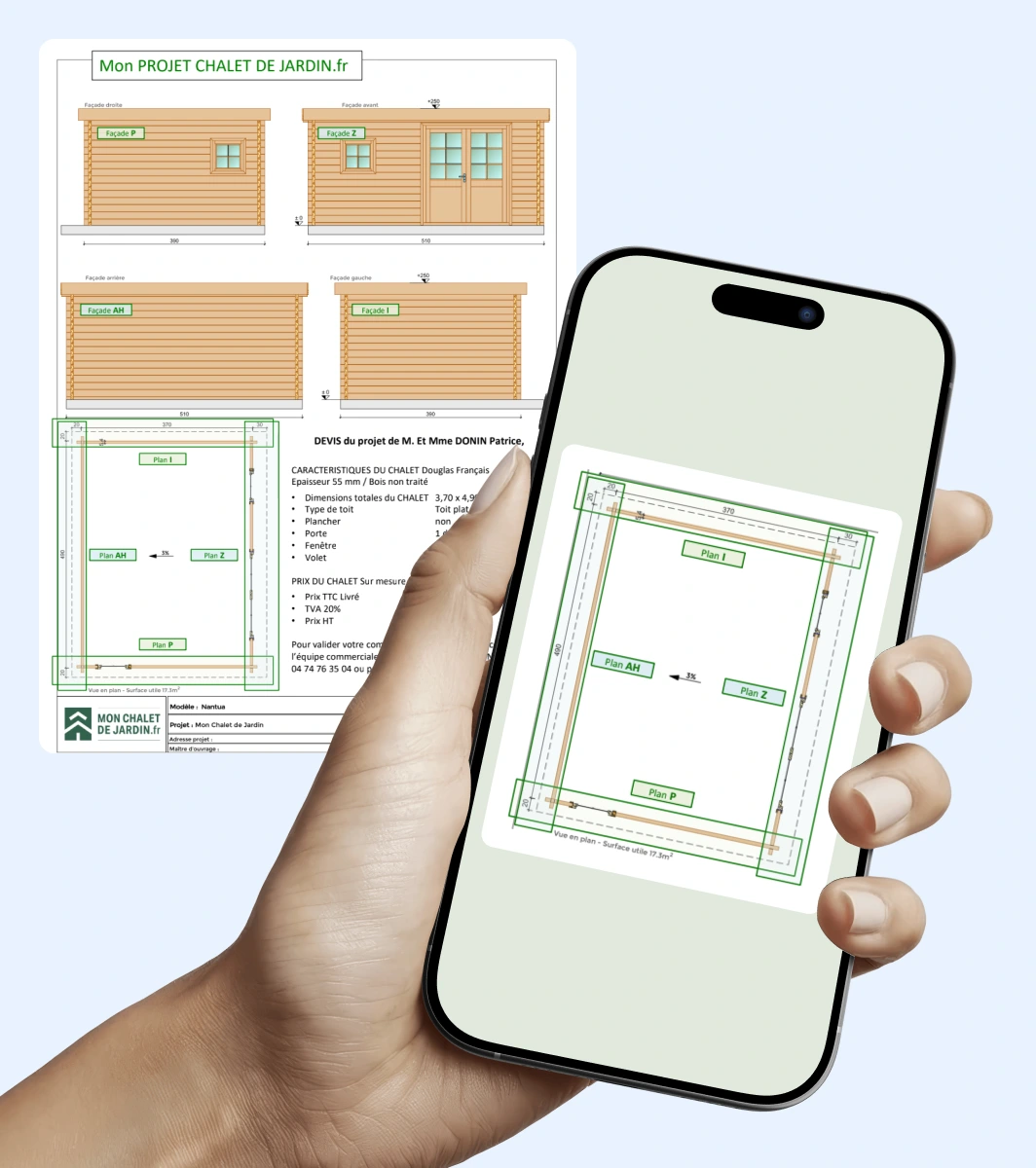 Ecran avec aperçu du PDF généré